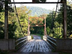 swinging bridge