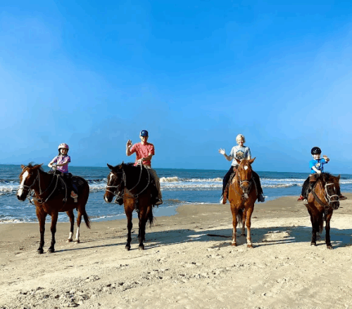 Brokeatoe Horseback Riding on the Beach