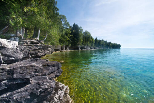 Cave Point – Lake Michigan Coastline – Door County, Wisconsin